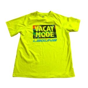 Laguna | Neon Yellow Swim Shirt Rash-guard Size Medium M 10/12 Vacay Mode